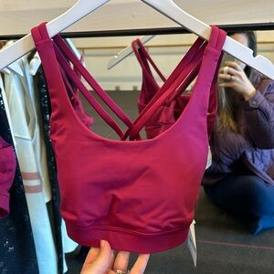 Lululemon wild berry energy bra